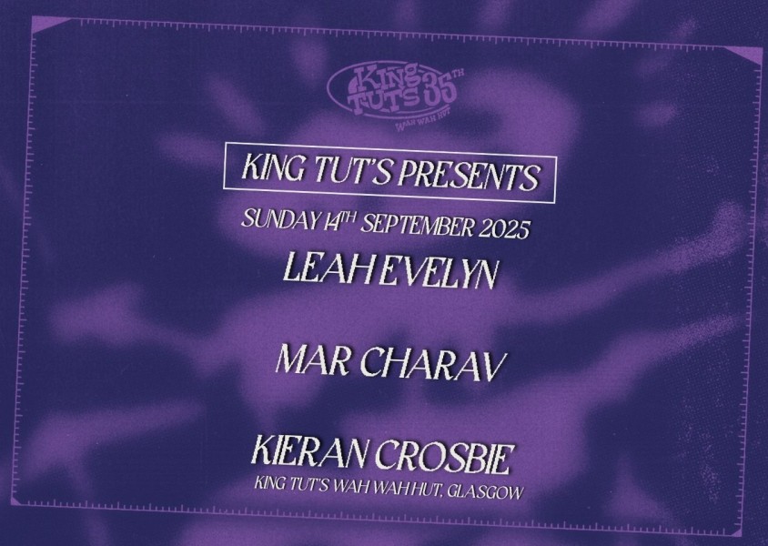 Lineup poster for King Tut's Presents x